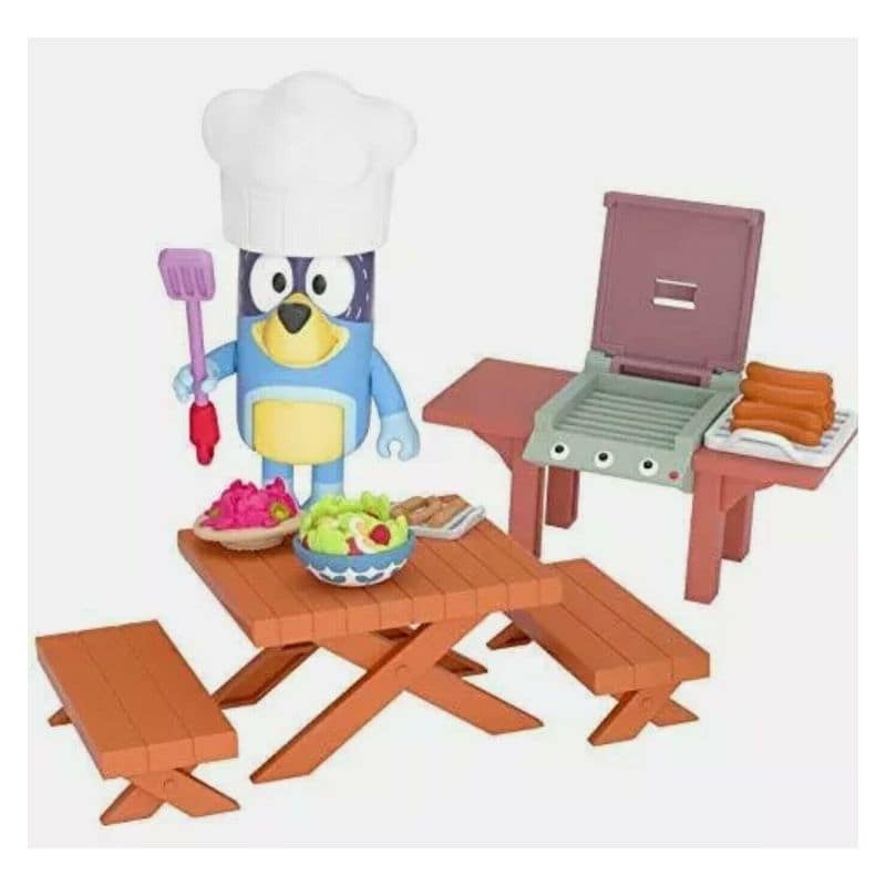 Bluey Playset familia de barbacoa con figura BLY10000-FBB - Imagen 2