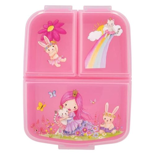 Princess Mimi Rosa fiambrera con 3 Compartimentos