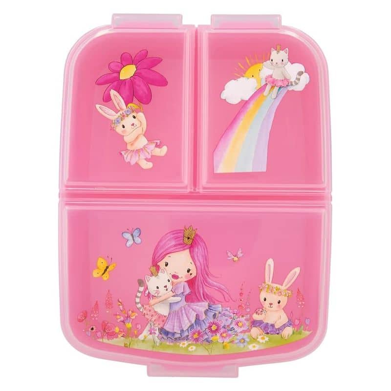Princess Mimi Rosa fiambrera con 3 Compartimentos