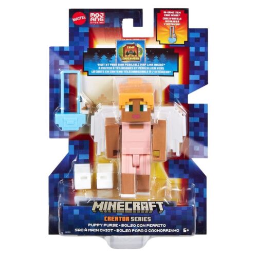 Minecraft figura Puppytasje con bolso y perrito HLY85