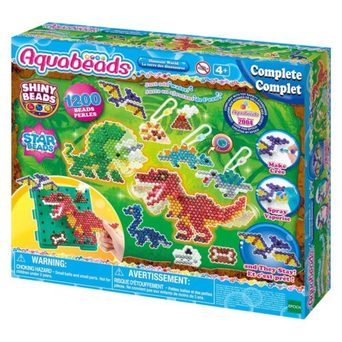 Aquabeads Set manualidades mundo de dinosaurios 31994