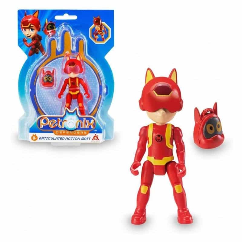Petronix figura Matt con mochila roja articulada de 7 cm PET00000-RJ