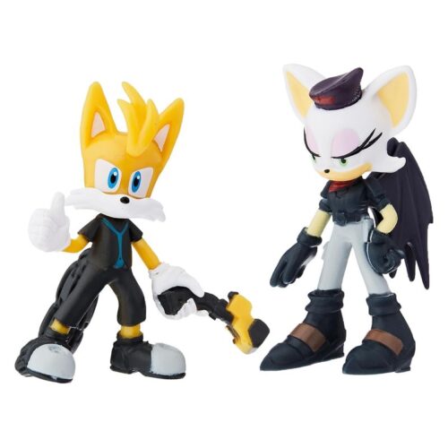 Sonic Prime Pack de 2 figuras Tails Nine y Rebel Rouge 6411 2001-TARO
