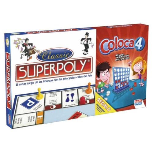 Pack Juegos de Mesa Superpoly + Coloca 4 de Falomir 1500