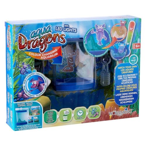 Acuario para criaturas con cambio de color y luces led Aqua Dragons