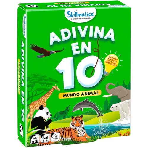 Juego de Mesa Adivina en 10 del Mundo Animal con preguntas rápidas