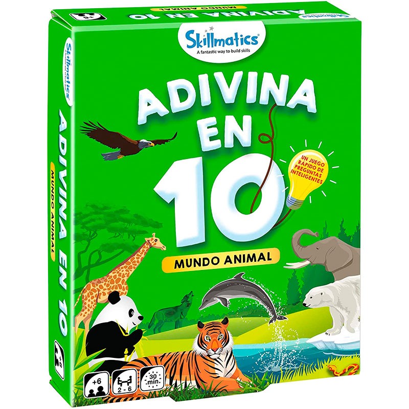 Juego de Mesa Adivina en 10 del Mundo Animal con preguntas rápidas