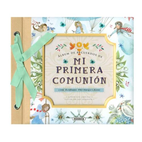 Álbum de recuerdos de Mi Primera Comunión con adornos pretroquelados