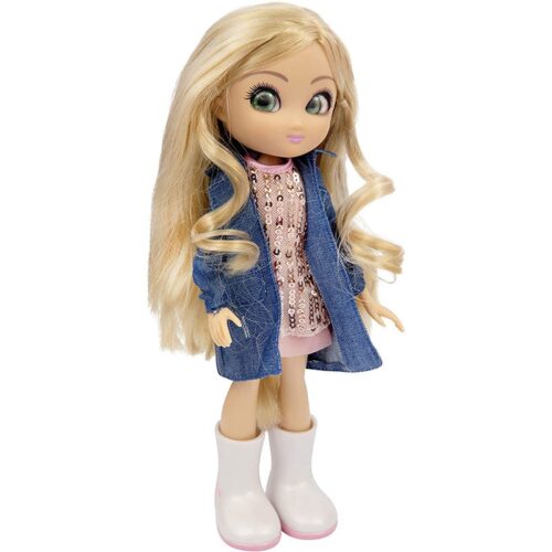 Unique Eyes Fashion Doll Muñeca Amy con ojos verdes y look moderno