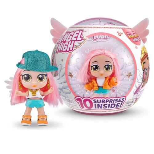 Cápsula Angel High con 10 sorpresas y la muñeca Zesti-Beast pelo rosa