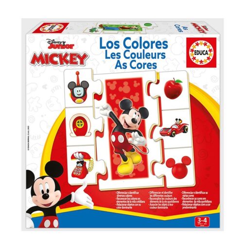 Juego de mesa infantil aprende los colores con Mickey y sus amigos