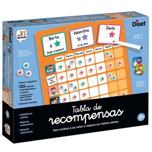 Yo Aprendo Tabla de Recompensas juego educativo más de 125 piezas Diset