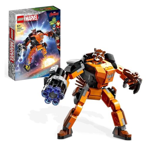 Lego Marvel 76243 Armadura robótica de Rocket Guardianes de la Galaxia