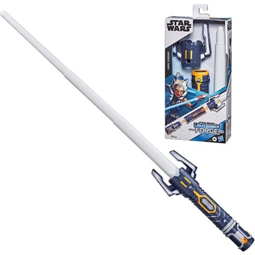 Espada láser de Ashoka Tano extensible blanca de Star Wars LS Forge