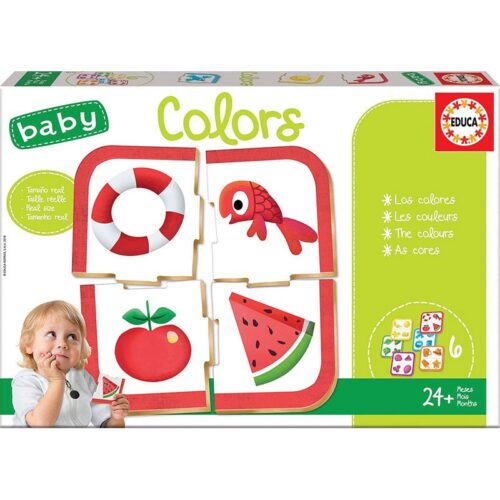 Juego educativo Baby Colors para bebés con rompecabezas multicolor
