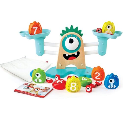 Balanza Monstruosa de madera juego educativo infantil de 22 piezas