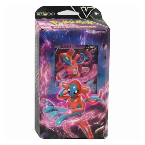 Baraja de combate V de Deoxys de Pokémon TCG con carta exclusiva
