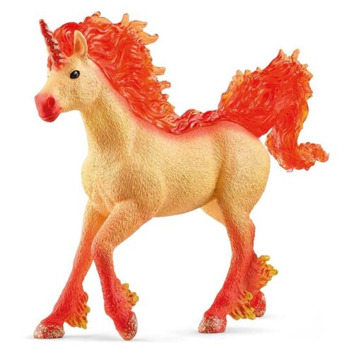 Figura mundo Bayala unicornio en llamas Schleich 70756