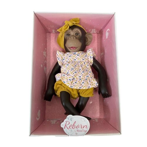Bebé mono con ropita infantil y pasada en color mostaza 3373