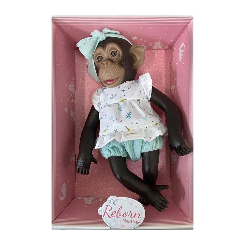 Bebé mono con ropita infantil y pasada en color verde agua 3373