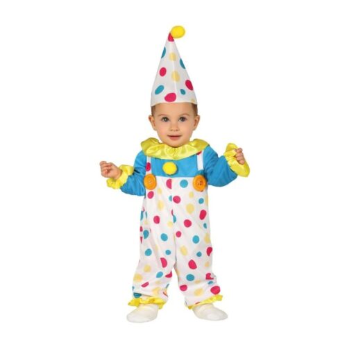 Disfraz infantil de bebé payaso con topos talla 12-18 meses 88385
