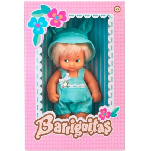 Muñeco Barriguita rubio con gorro de conejito. Famosa 31577