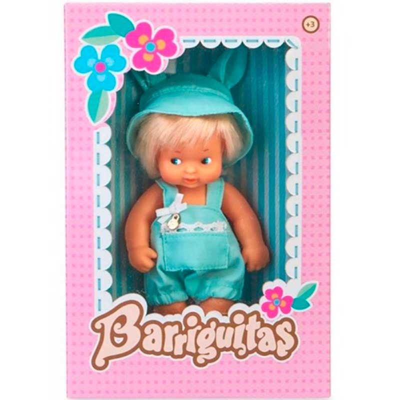 Muñeco Barriguita rubio con gorro de conejito. Famosa 31577