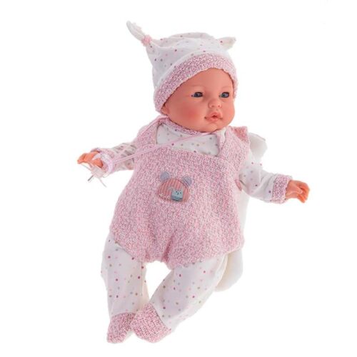 Muñeca Antonio Juan 14156 Bimba con Bolso Portabebe Rosa de 27 cm