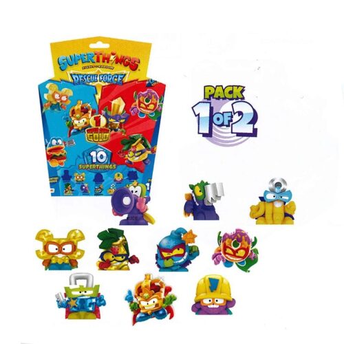 Blister 1/2 de 10 figuras rescue force de superzings serie 10