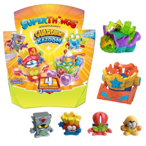 Blíster 2 Amarillo con Kazoom Jets y 4 figuras Superzings Serie 9