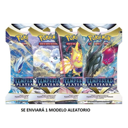 Blíster de Tempestad Plateada con 10 cartas de Pokémon Espada y Escudo