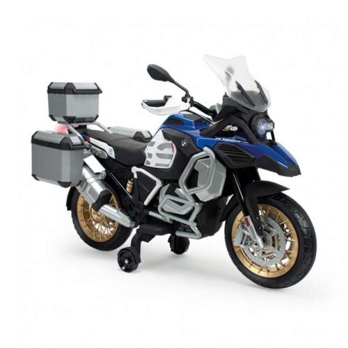 Moto eléctrica para niños BMW adventure R1250 GS 12V y maletas Injusa