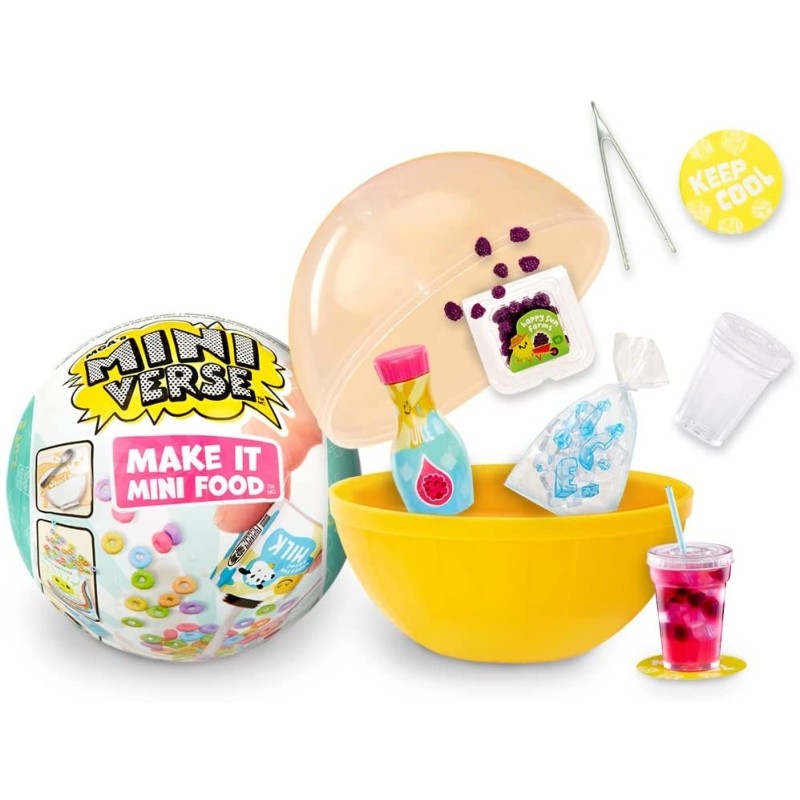 Bola sorpresa mini verse con accesorios de comida edición café