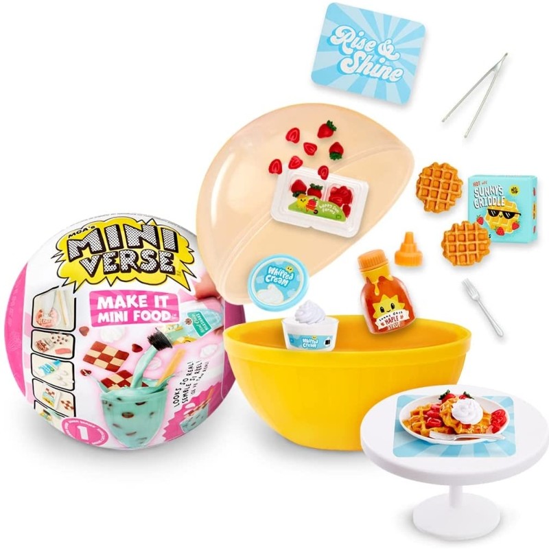 Mini Verse bola sorpresa con accesorios de comida para la cena