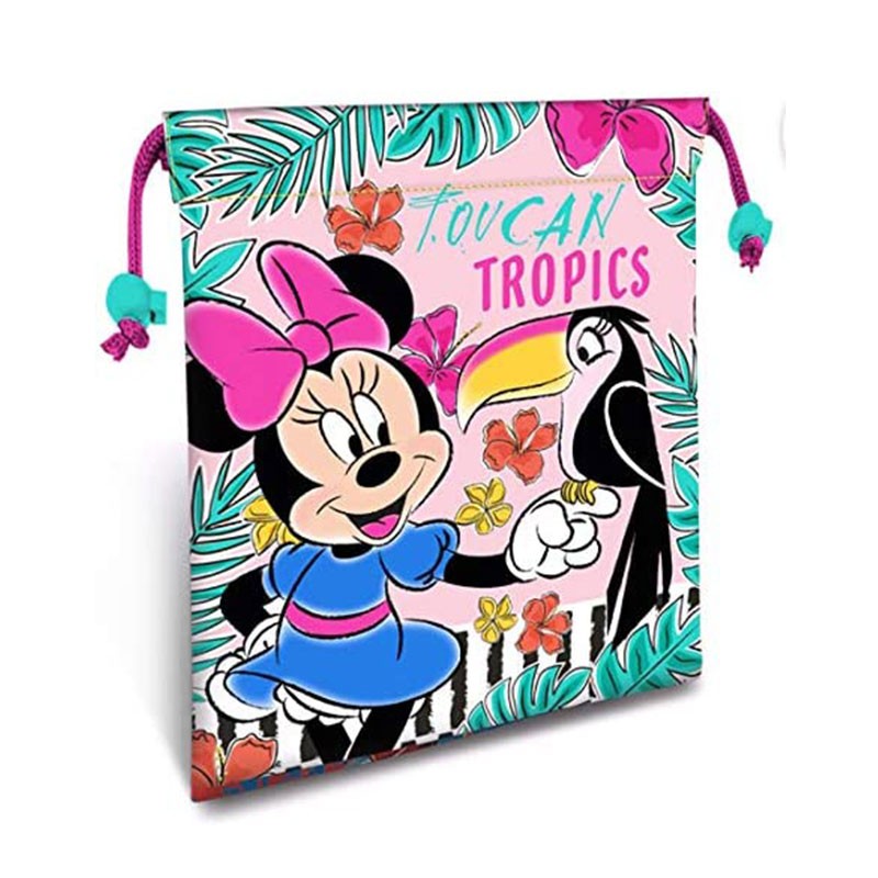 Bolsa para comidas de Minnie Mouse con Tucán con cierre ajustable