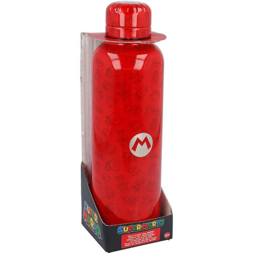 Botella de Super Mario de acero inoxidable color rojo y 515ml Stor 381