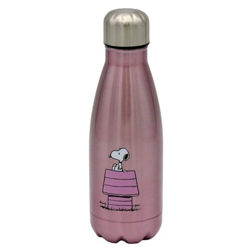 Botella de agua de Snoopy color rosa de acero inoxidable CYP B02SY