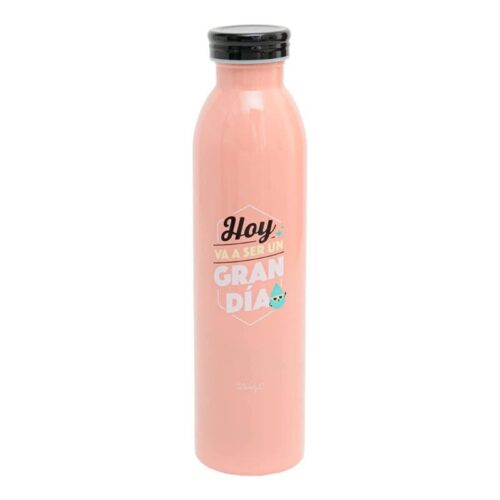 Botella de aluminio Mr Wonderful naranja Hoy va a ser un gran día