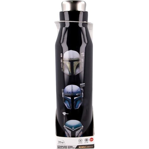 Botella acero inoxidable con cascos mandalorianos de The Mandalorian