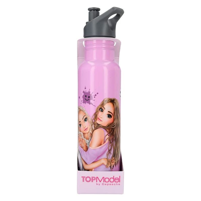 Botella rosa con tapón y asa colección Happy Together de Top Model