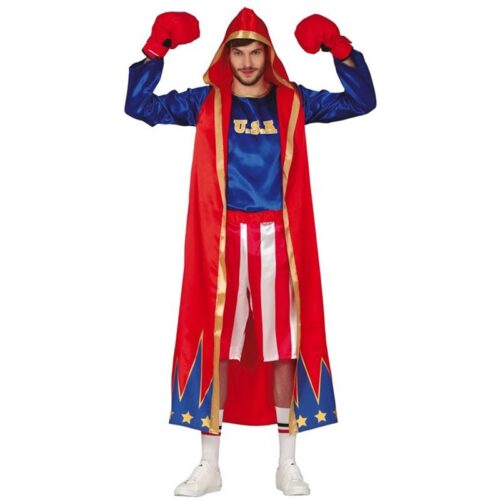 Disfraz de boxeador talla M para adultos con pantalones y bata larga