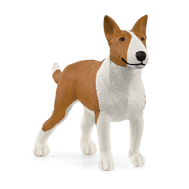 Figura perro de la raza bull terrier de Schleich Farm World 13966