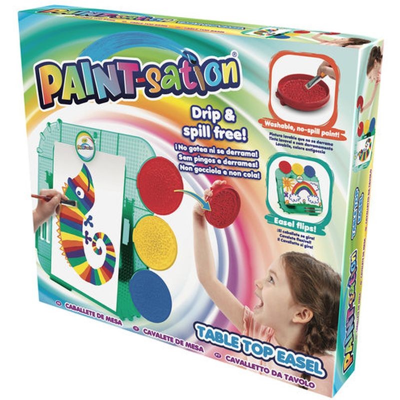 Caballete de mesa Paint-sation modelo anti goteo y derrame