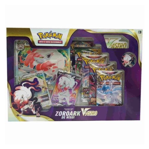 Colección premium Zoroark de Hisui V Astro de Pokémon JCC en español