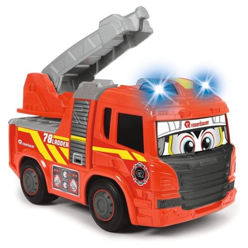 Camión de bomberos rojo con luces y sonido de 25 cm de Dickie Toys