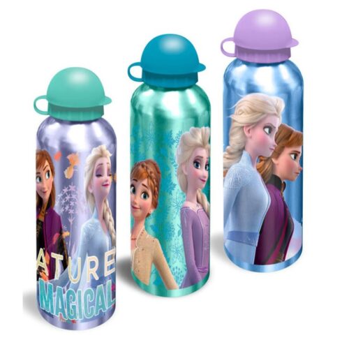 Botella Cantimplora de aluminio Frozen de 500 ml en 3 modelos surtidos