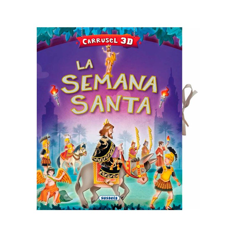 Libro carrusel de Semana Santa con 24 páginas con escenarios 3D