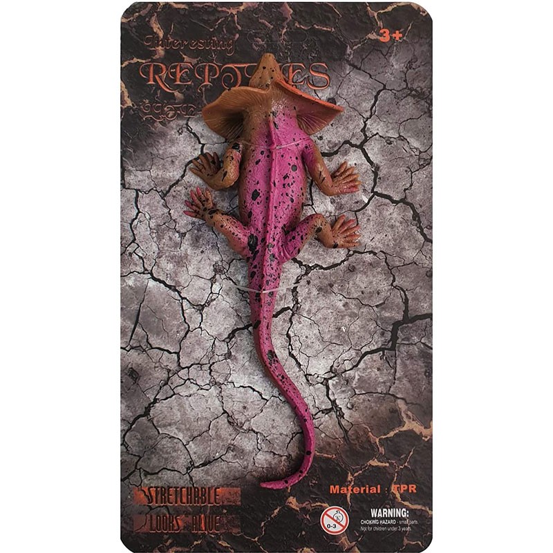 Clamidosaurio de juguete estirable de Reptiles interesantes de Comansi