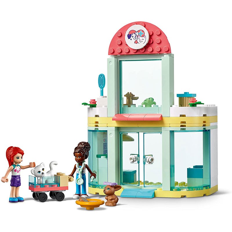 Lego Friends Clínica de mascotas con mini muñeca y animales 41695