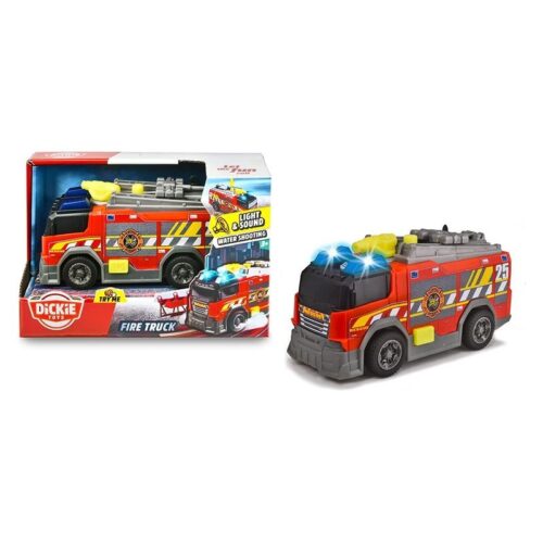 Coche de bomberos con luces sonido y pistola de agua de Dickie Toys